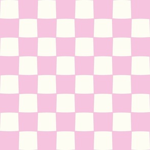 Checkerboard candy pink by Jac Slade