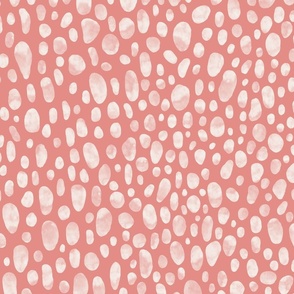 Rose pink watercolor leopard spots for teenage wallpaper and quilting