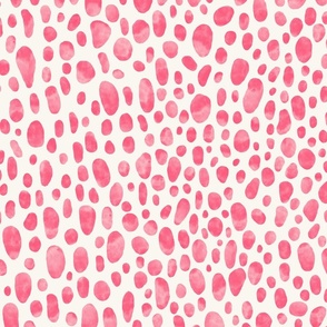 Hot pink watercolor leopard spots for teenage wallpaper and quilting