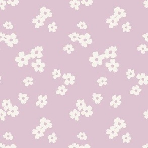 Fleur-fetti Floral - Pastel Lilac flowers