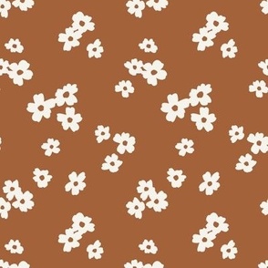 Fleur-fetti Flowers in Cocoa Brown