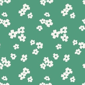 Fleur-fetti Flowers on Emerald Green