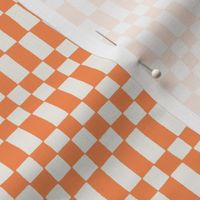 small Neo Checkerboard in Tangerine