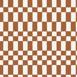 chocolate checkers wallpaper Neo Checkerboard in Cocoa Brown