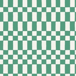 checkers wallpaper in Emerald Green Neo Checkerboard