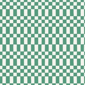 small Neo Checkerboard in Emerald Green