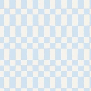 Neo Checkerboard checkers wallpaper in Pastel Blue