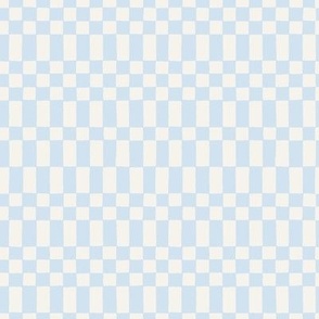 small Neo Checkerboard in Pastel Blue