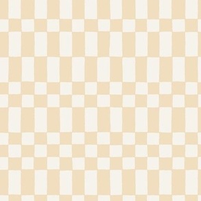 Neo Checkerboard checkers wallapper in Banana Cream