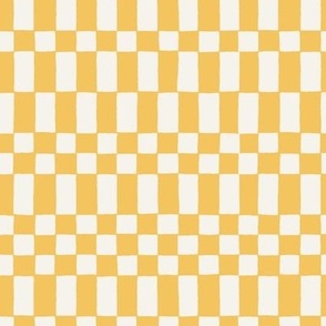 Banana Yellow checkers wallpaper Neo Checkerboard