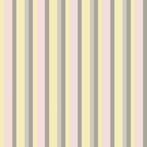Butter & Piglet Stripe with Gray.Lge