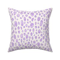 Lilac watercolor leopard spots for wallpaper and quilting