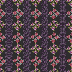 Floral lace - Purple