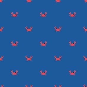 crabs dark blue background