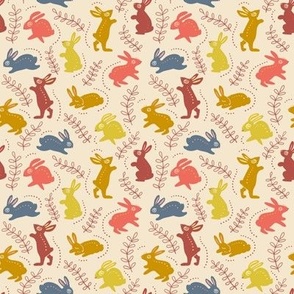 Rabbits in color - yellow