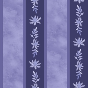 (largest) Flower garden stripe - royal blue