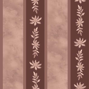 (largest) Flower garden stripe - brown