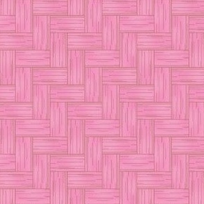 Pink dyed bamboo weave