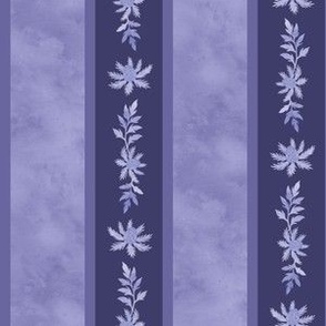 (small) Flower garden stripe - royal blue