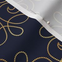 Small scale // Golden bee buzz // navy blue background ornamental extravagant gold cord embroidery passementerie style inspiration