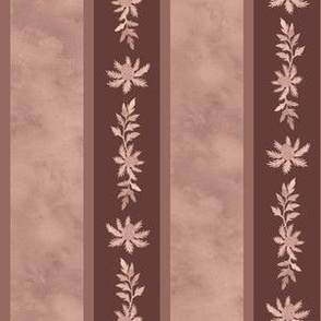 (small) Flower garden stripe - brown