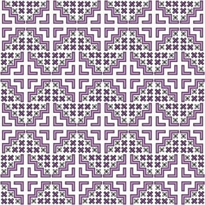 Purple Hmong Basic Stitch Pattern