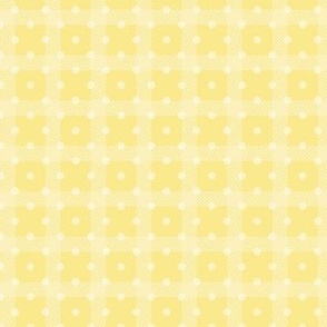 Baby Bunny Easter Coordinate Checks and Polkadots Antique White and Soft Butter Yellow