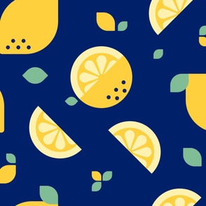 Lemons // navy