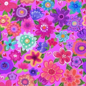 Watercolor boho-flowers4