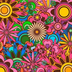 70s Flowers - Large