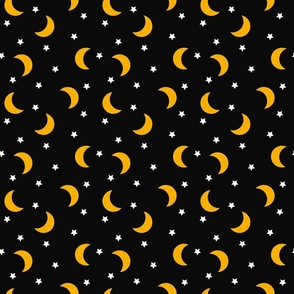 Medium // Night Skies: Moon and Stars - Black
