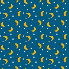 Medium  // Night Skies: Moon and Stars - Blue