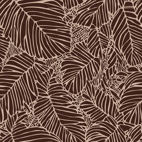 Asher Foliage - 1733 large // brown beige