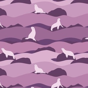 Purple Sea Lions - Small