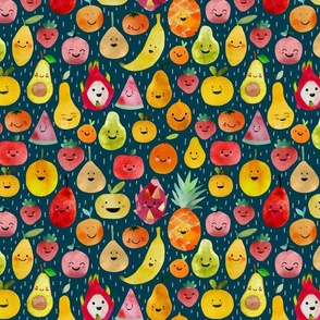 Happy Food - Happy fruits in the rain M