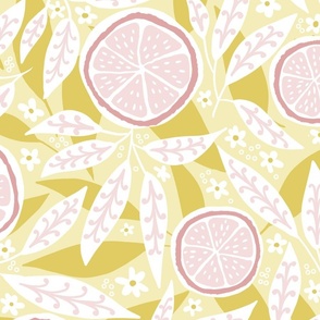 Eastfork grapefruit grove light wallpaper scale
