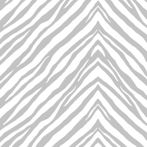 Gray and white zebra 24x24