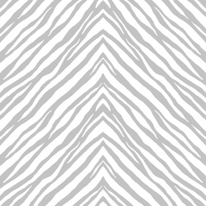 Gray and white zebra 18x18
