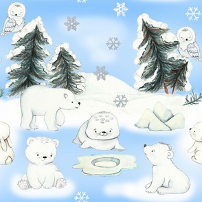 Arctic Snow Animals 