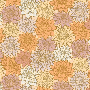 Dahlia Garden Bedding - Pastel