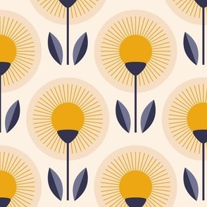 2725 B Medium - midcentury flowers