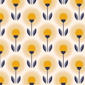 2725 B Small - midcentury flowers