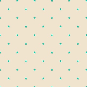 Star quilts-turquoise small star repeat on cream (smaller)
