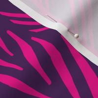 Jumbo - Magenta leaves on Purple, tropical leaves texture pattern