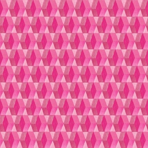 Hello Hexagon Mid Century Modern in Dark Pink   |    Mid Scale
