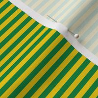  Stripes Green & Gold - Half Size