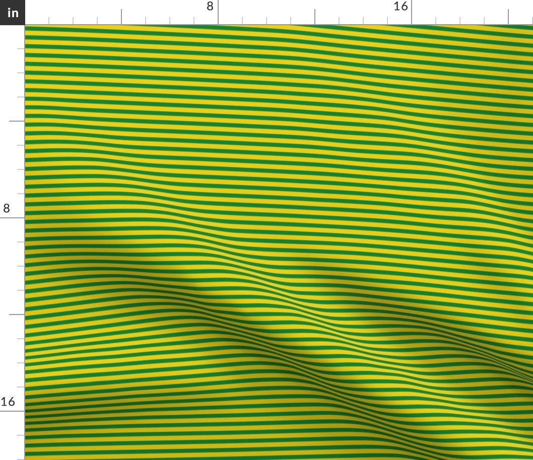  Stripes Green & Gold - Half Size