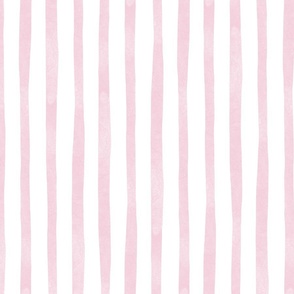 Sugar Stripes in Light Pink   |     Large Scale