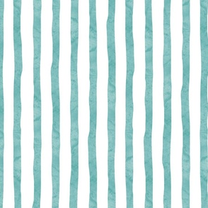 Sea Dance Stripes in Teal   |    Large Scale