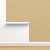 Yellow and Grey Electric Chevron by Bohemian Bear